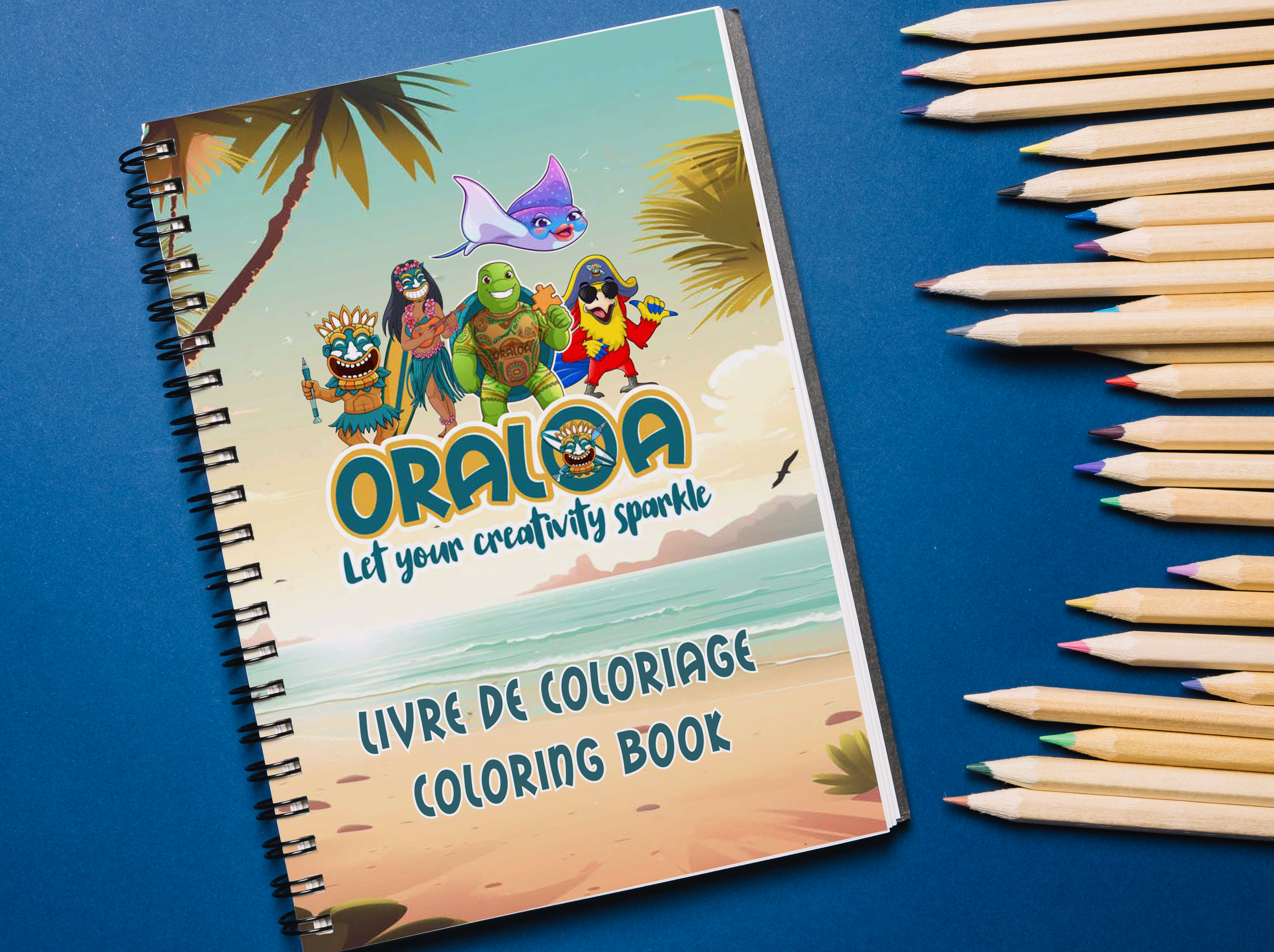 Libro para colorear de Oraloa y los artistas