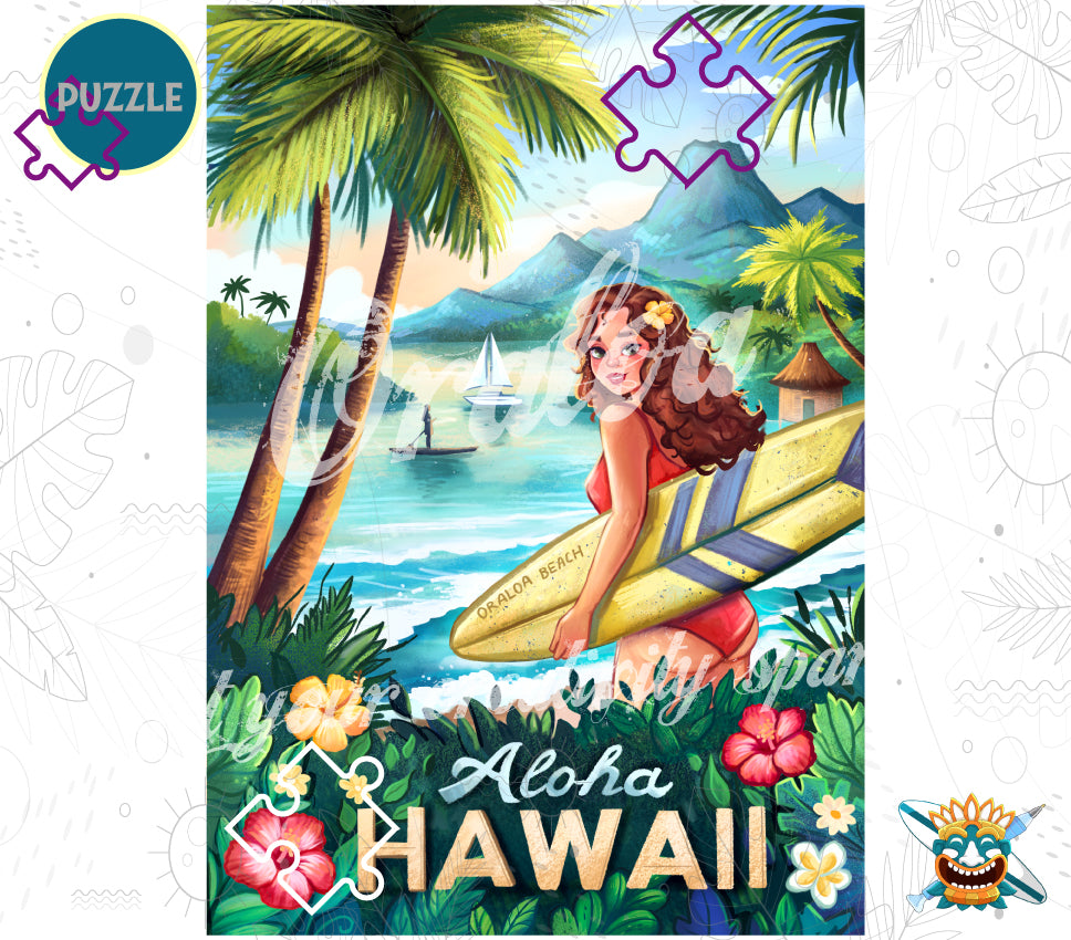 1000 piece puzzle: Hawaii