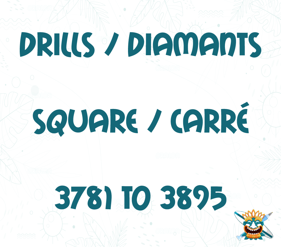Square Diamonds 3781 to 3895