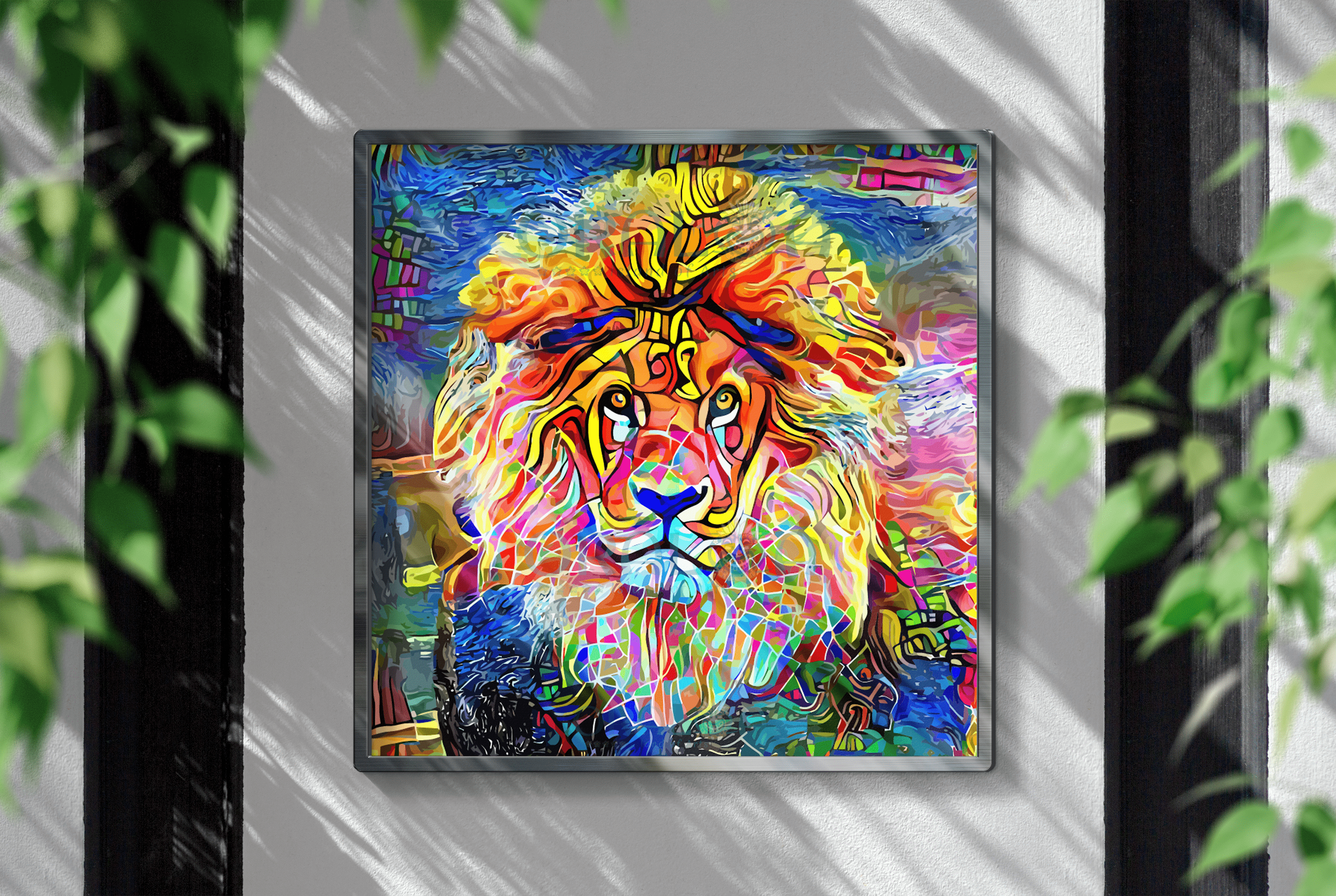 Lion and colors