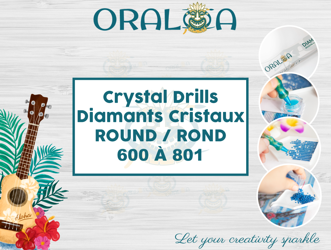 Round crystal diamonds - 600 to 801