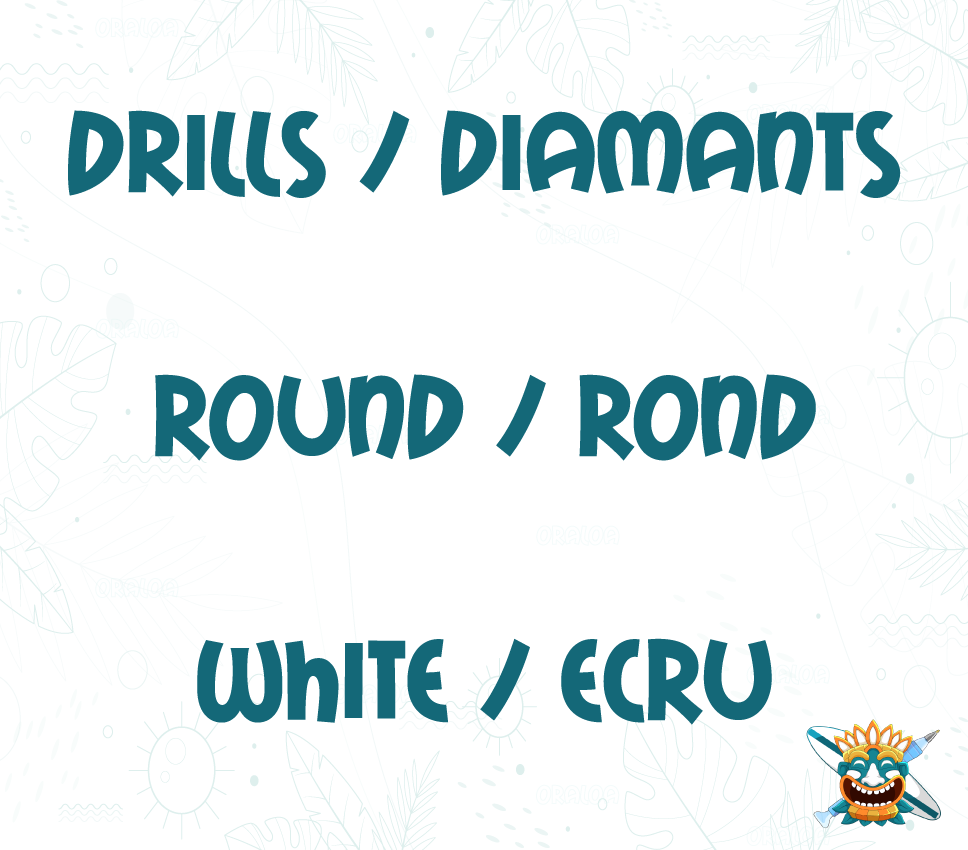 Diamants Ronds White / Ecru